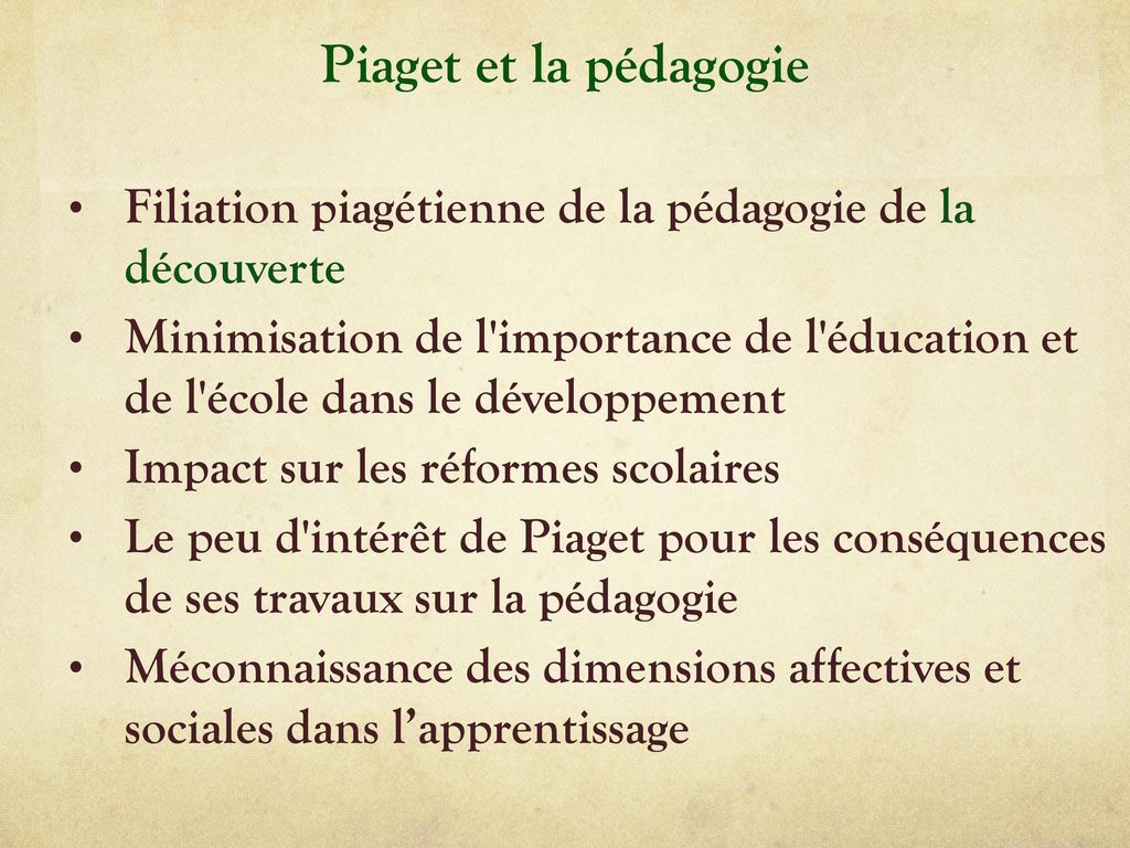 Le constructivisme et la psychologie g n tique ppt t l charger